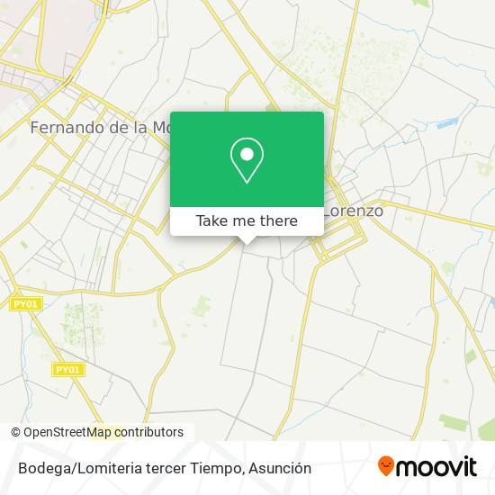 Bodega/Lomiteria tercer Tiempo map