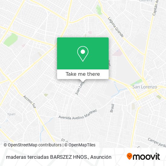 maderas terciadas BARSZEZ HNOS. map