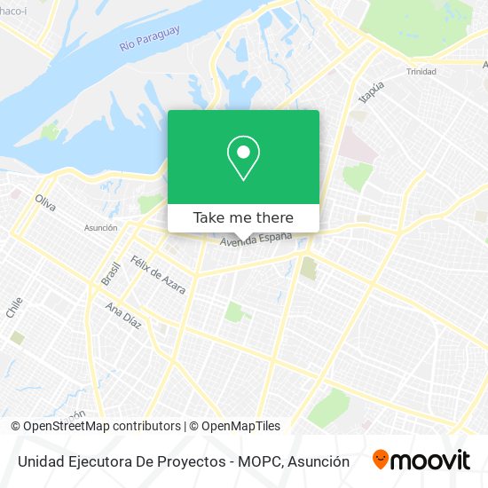 Unidad Ejecutora De Proyectos - MOPC map