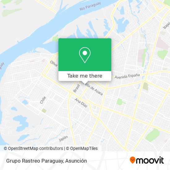 Mapa de Grupo Rastreo Paraguay