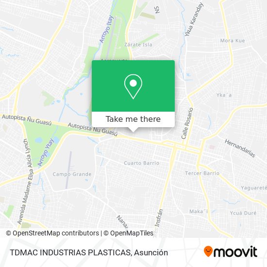 TDMAC INDUSTRIAS PLASTICAS map