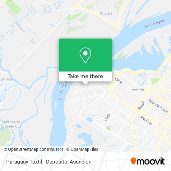 Mapa de Paraguay Textil - Deposito