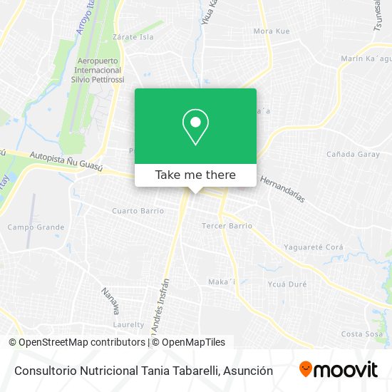 Consultorio Nutricional Tania Tabarelli map