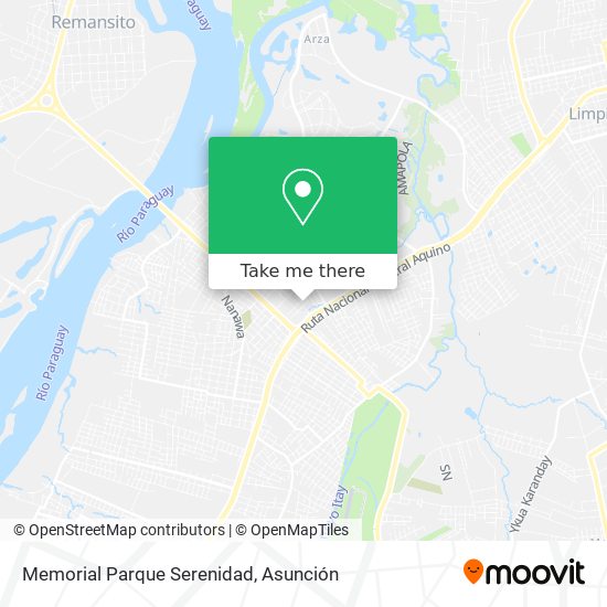 Memorial Parque Serenidad map