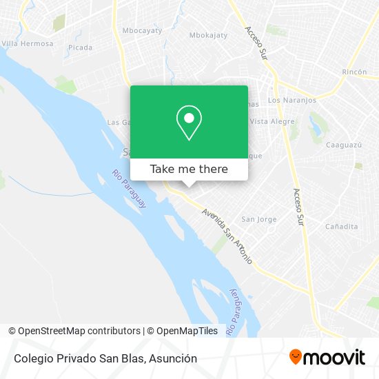 Mapa de Colegio Privado San Blas
