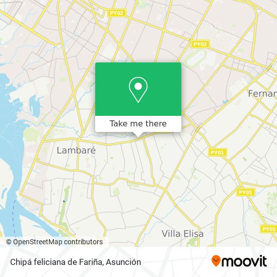 Chipá feliciana de Fariña map