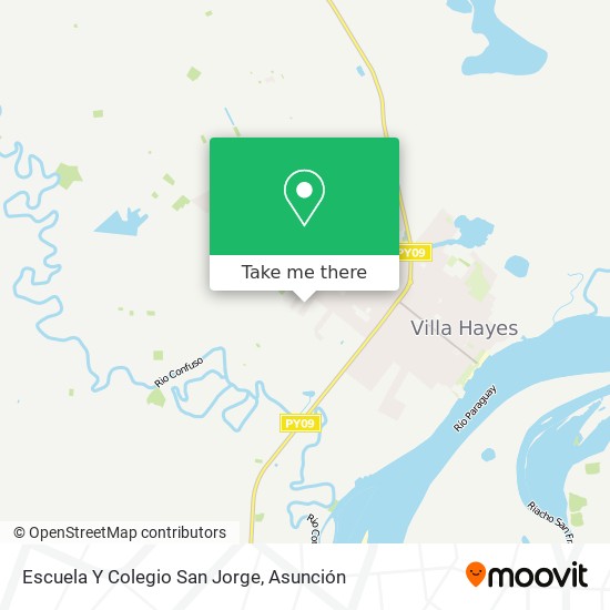 Mapa de Escuela Y Colegio San Jorge