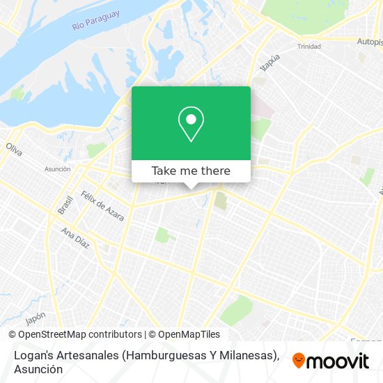 Mapa de Logan's Artesanales (Hamburguesas Y Milanesas)