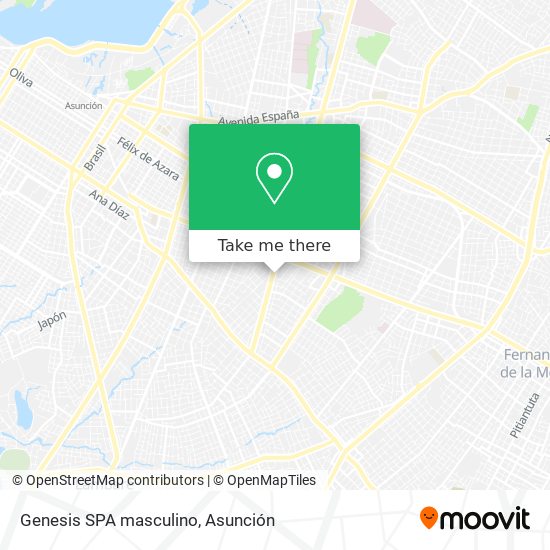 Mapa de Genesis SPA masculino