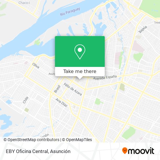 Mapa de EBY Oficina Central