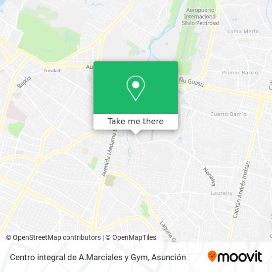 Centro integral de A.Marciales y Gym map