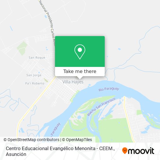 Mapa de Centro Educacional Evangélico Menonita - CEEM.