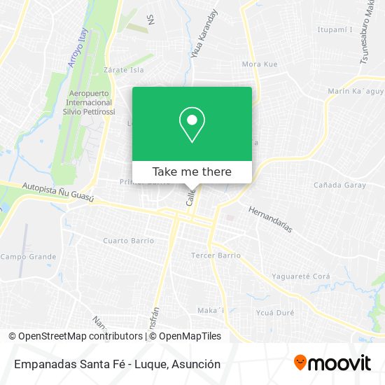 Mapa de Empanadas Santa Fé - Luque