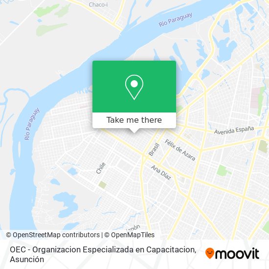 Mapa de OEC - Organizacion Especializada en Capacitacion