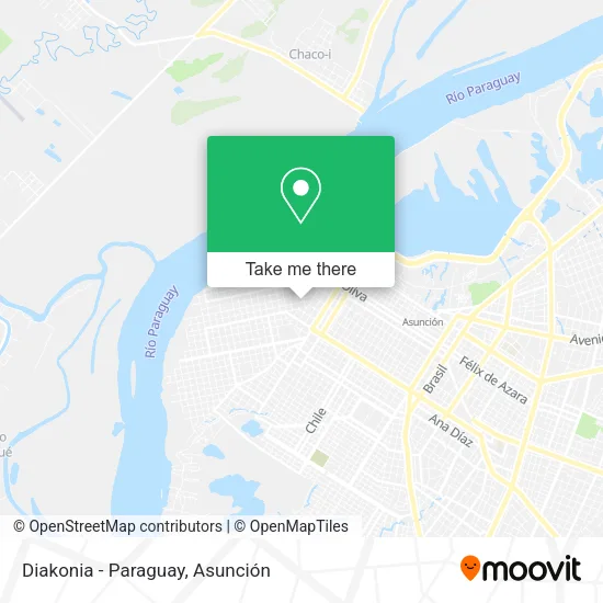 Diakonia - Paraguay map