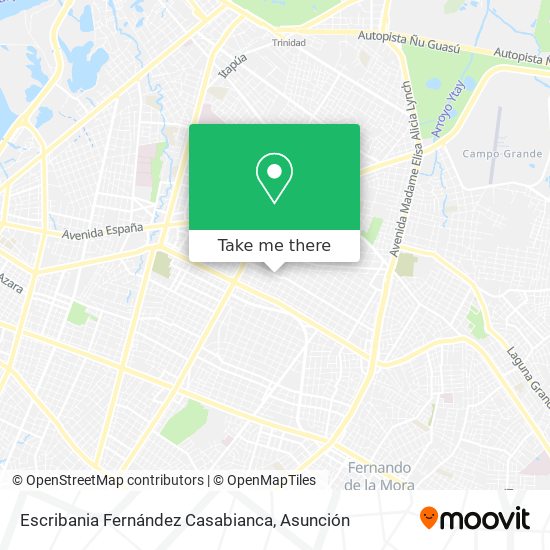 Mapa de Escribania Fernández Casabianca