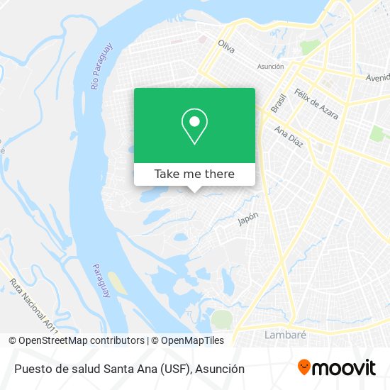 Puesto de salud Santa Ana (USF) map