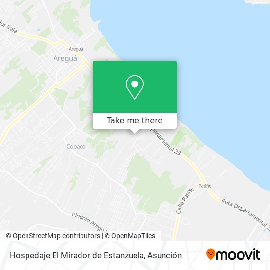 Mapa de Hospedaje El Mirador de Estanzuela