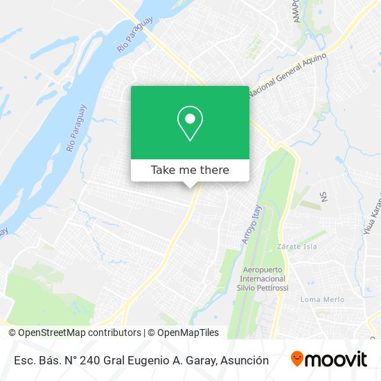 Mapa de Esc. Bás. N° 240 Gral Eugenio A. Garay