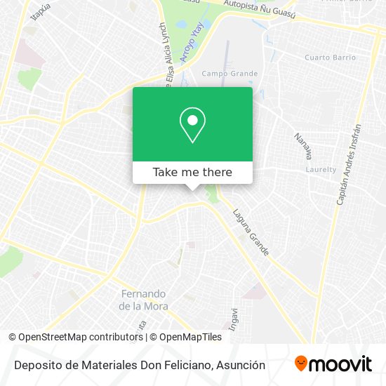 Mapa de Deposito de Materiales Don Feliciano