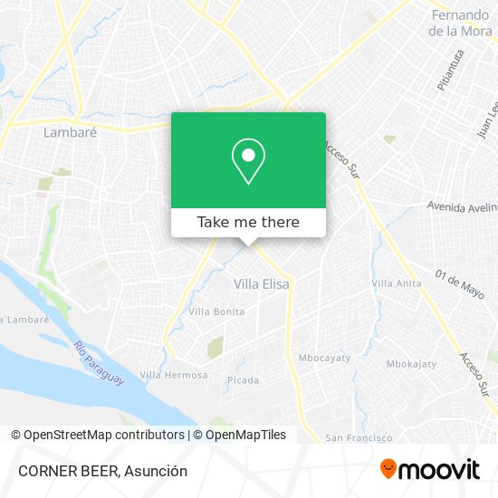 CORNER BEER map