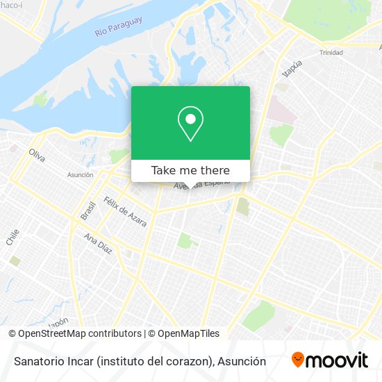 Mapa de Sanatorio Incar (instituto del corazon)
