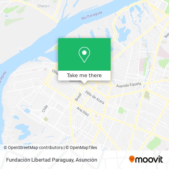 Fundación Libertad Paraguay map