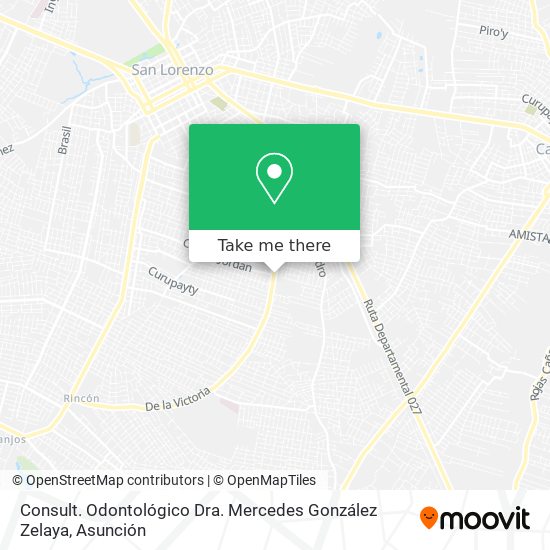 Mapa de Consult. Odontológico Dra. Mercedes González Zelaya