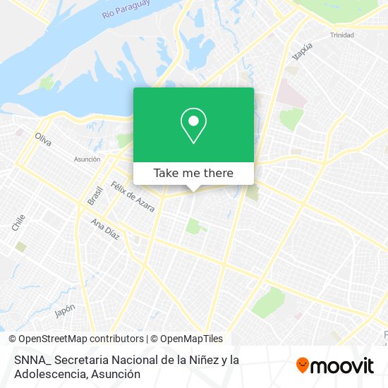 Mapa de SNNA_ Secretaria Nacional de la Niñez y la Adolescencia