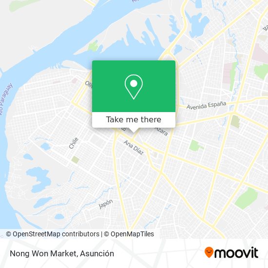 Nong Won Market map