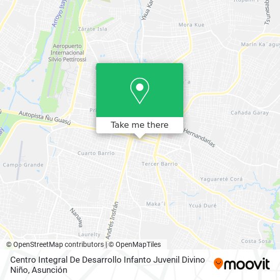 Mapa de Centro Integral De Desarrollo Infanto Juvenil Divino Niño