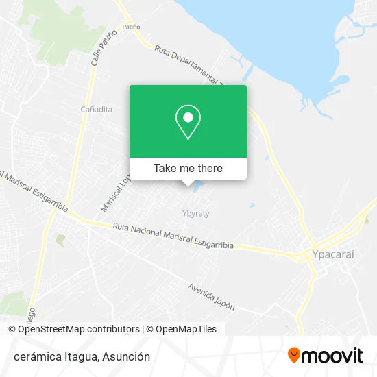 cerámica Itagua map