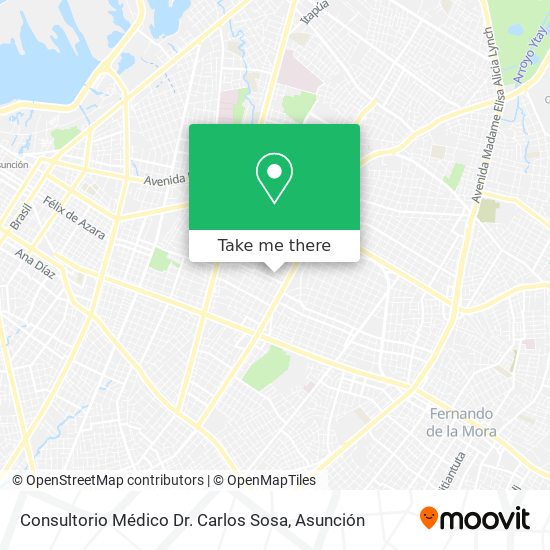Mapa de Consultorio  Médico  Dr. Carlos Sosa