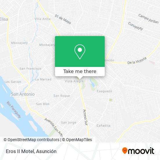 Eros II Motel map