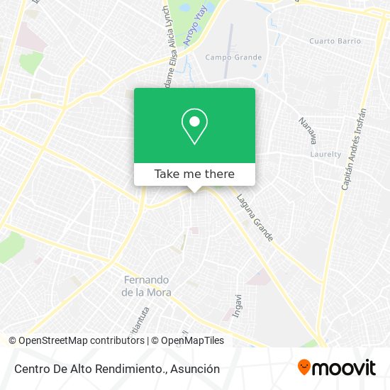 Centro De Alto Rendimiento. map