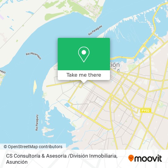 Mapa de CS Consultoría & Asesoría /División Inmobiliaria