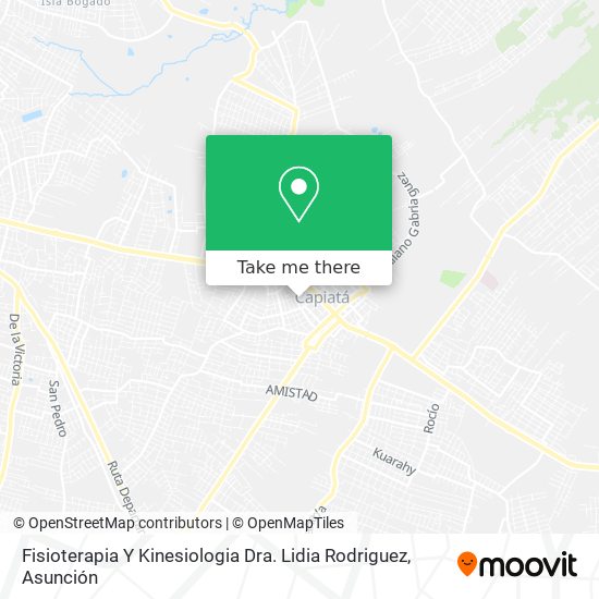 Mapa de Fisioterapia Y Kinesiologia Dra. Lidia Rodriguez