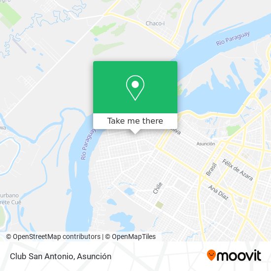 Club San Antonio map