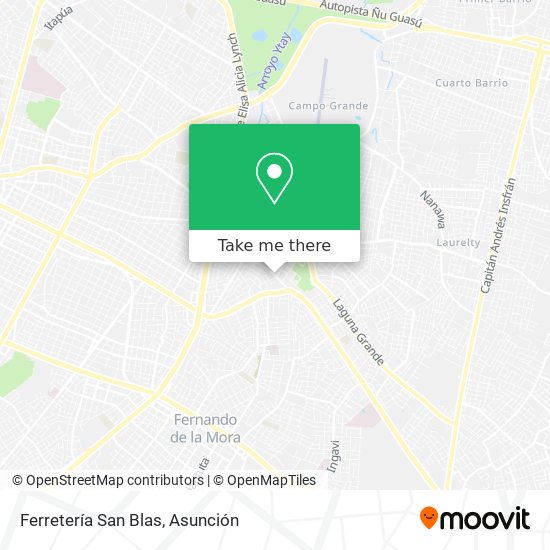 Mapa de Ferretería San Blas