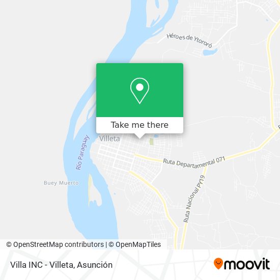 Villa INC - Villeta map