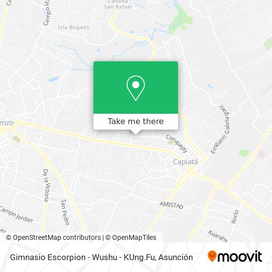 Mapa de Gimnasio Escorpion - Wushu - KUng.Fu