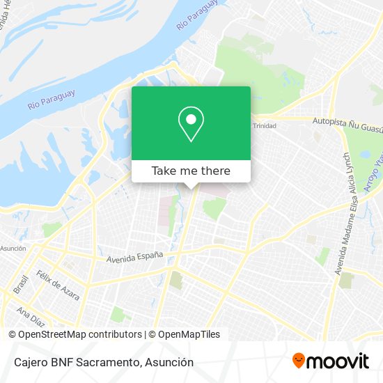 Mapa de Cajero BNF Sacramento