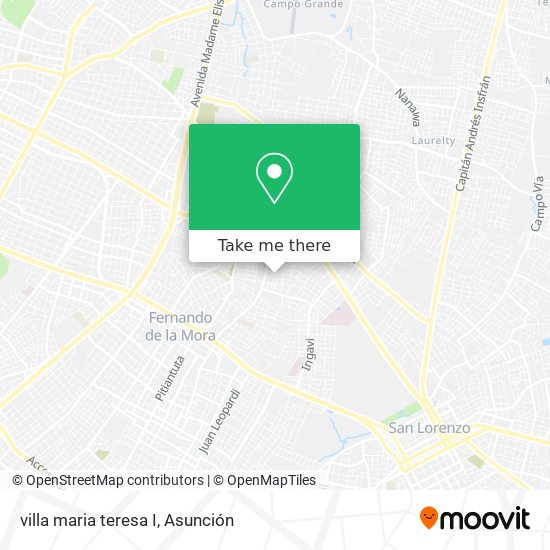 villa maria teresa I map