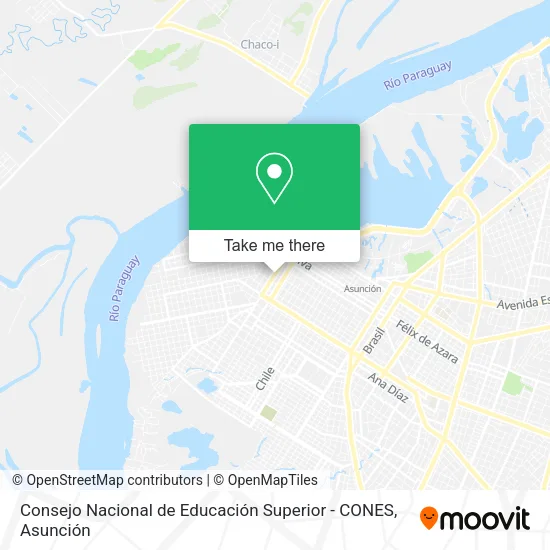 Consejo Nacional de Educación Superior - CONES map