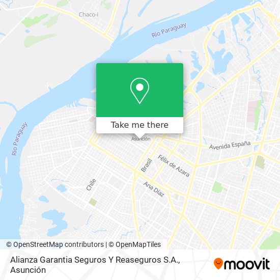 Mapa de Alianza Garantia Seguros Y Reaseguros S.A.