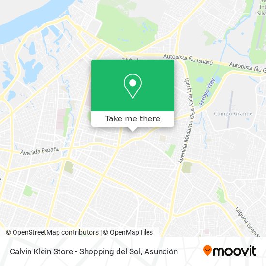 Calvin Klein Store - Shopping del Sol map