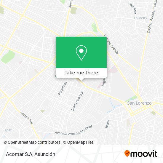 Mapa de Acomar S.A
