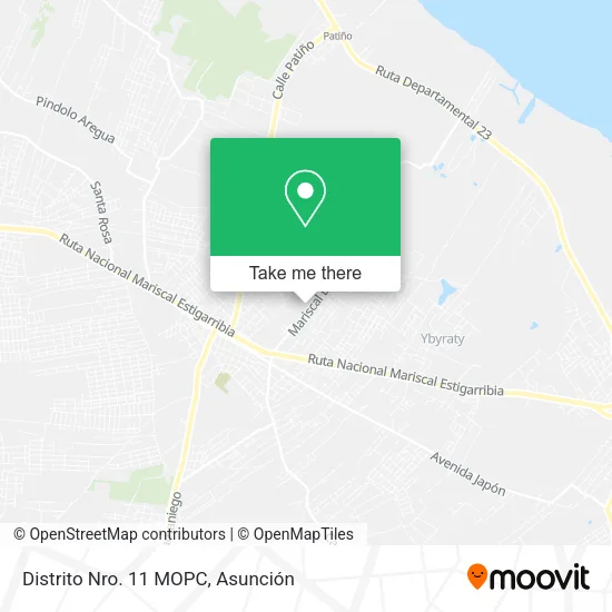 Mapa de Distrito Nro. 11 MOPC