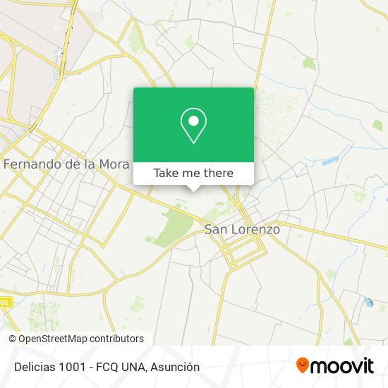 Delicias 1001 - FCQ UNA map