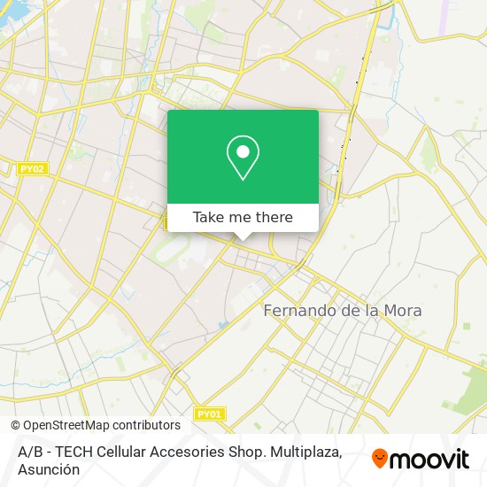 A / B - TECH Cellular Accesories Shop. Multiplaza map